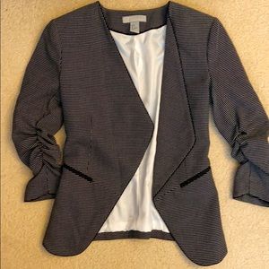 H&M black and white dotted blazer